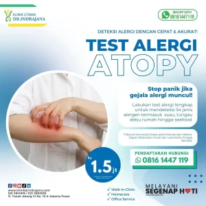 tes alergi atopy di Klinik Utama Dr. Indrajana, Jakarta Pusat.