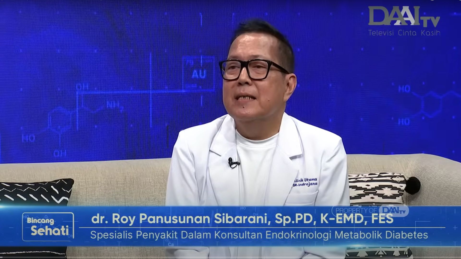 Bincang Sehati DAAI TV - dr. Roy Panusunan, Sp.PD, K-EMD, FES - Klinik Utama DR Indrajana (1)