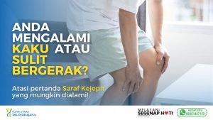 hero section pelayanan saraf kejepit di klinik utama dr. indrajana