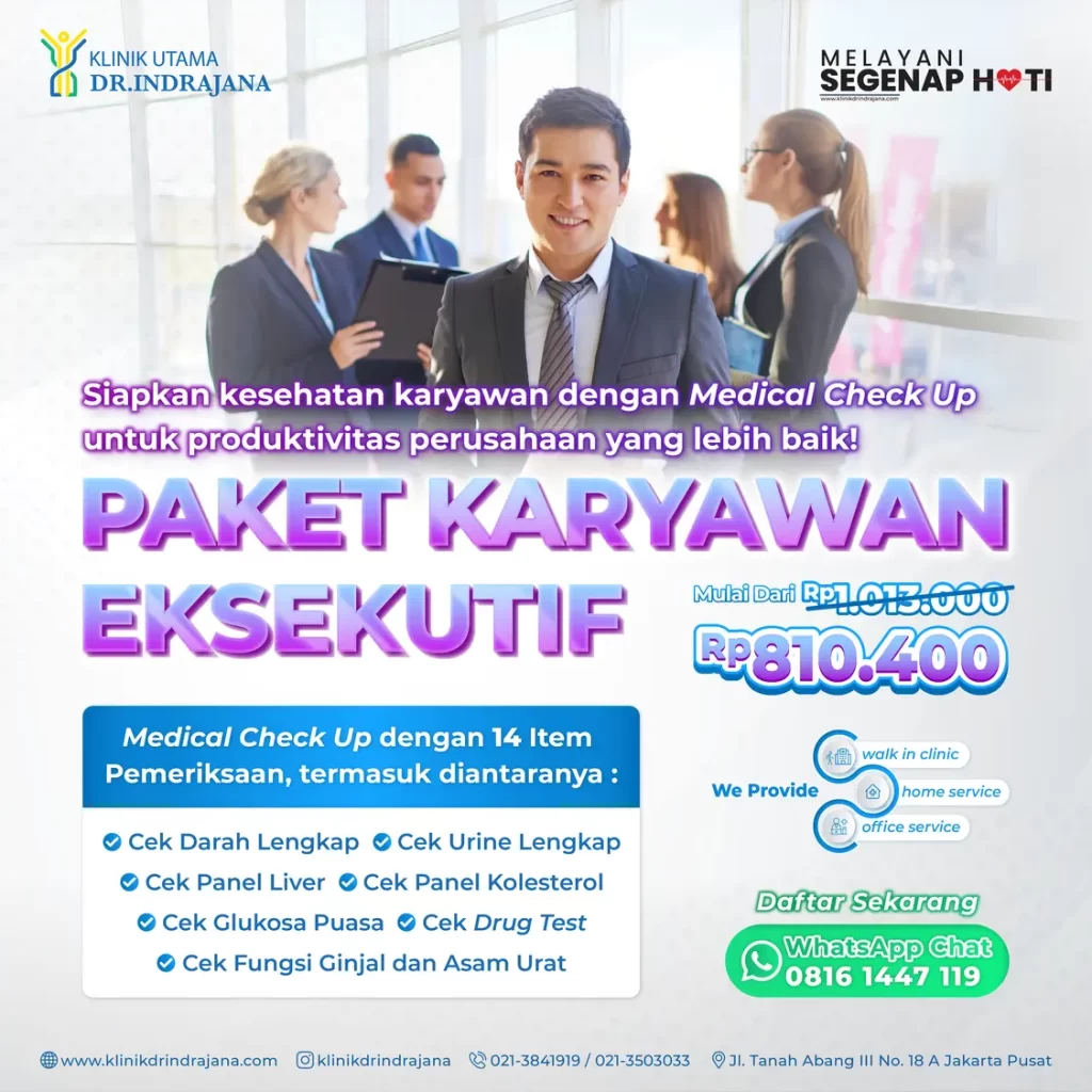 Medical Check Up Karyawan - MCU Karyawan Eksekutif - Klinik Utama DR Indrajana