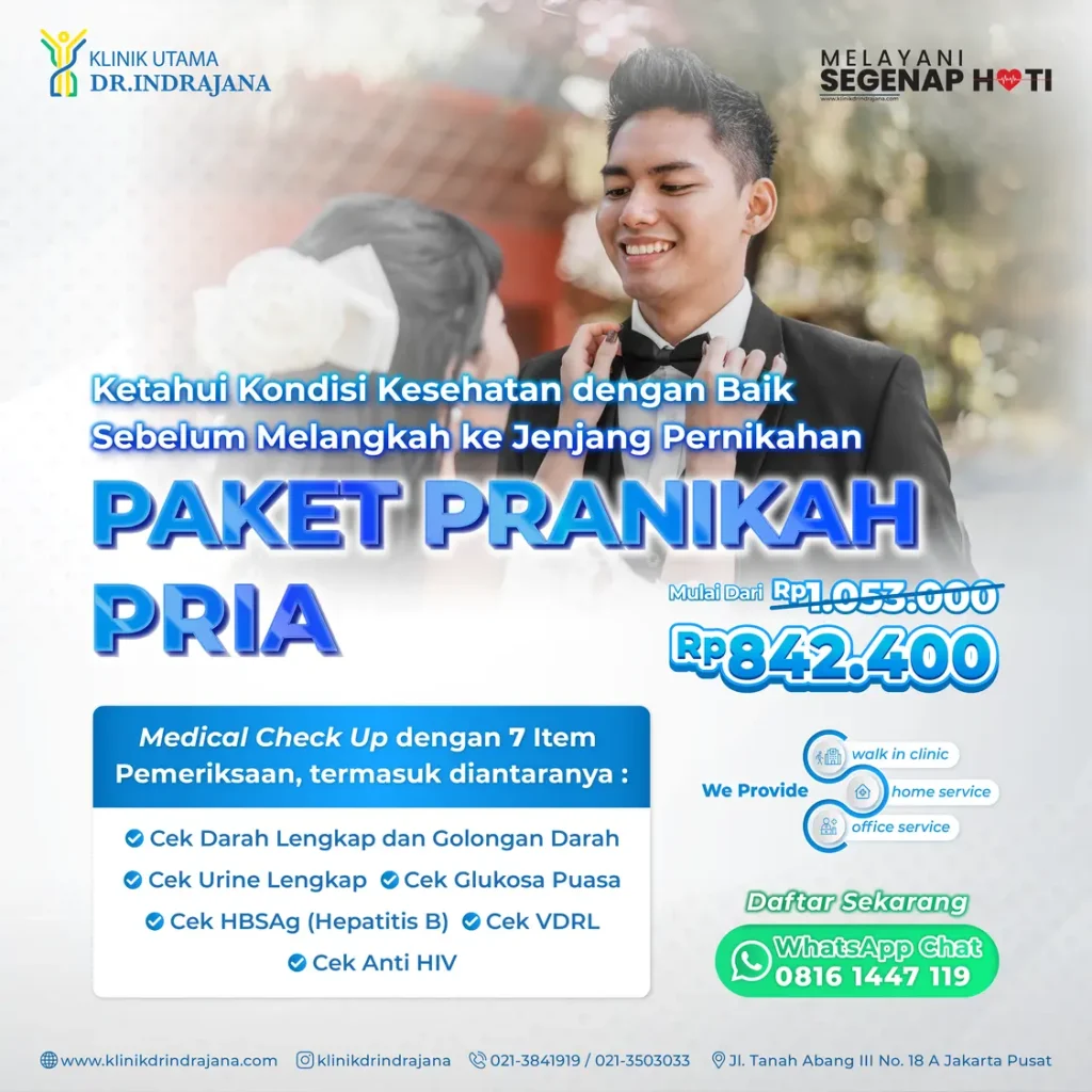 MCU PraNikah Pria - Klinik Utama DR Indrajana