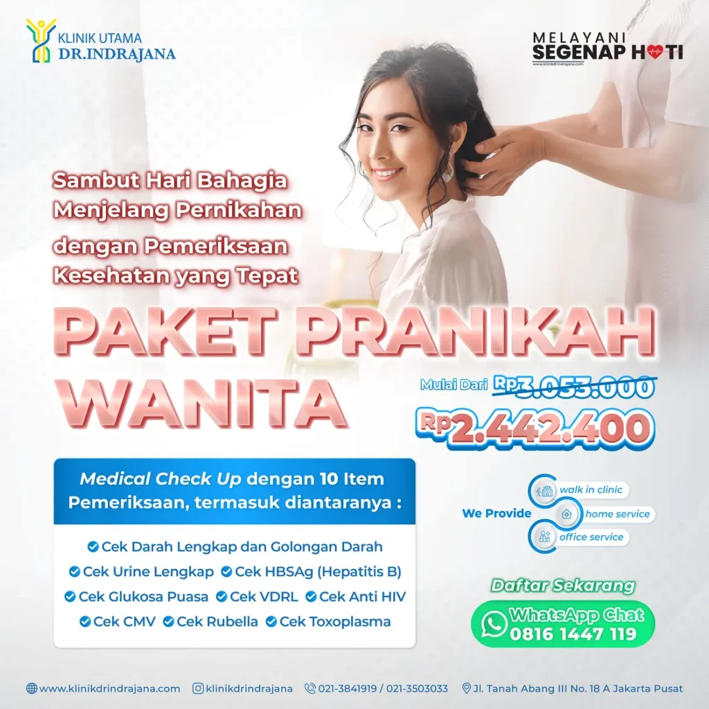 MCU PraNikah Wanita - Klinik Utama DR Indrajana