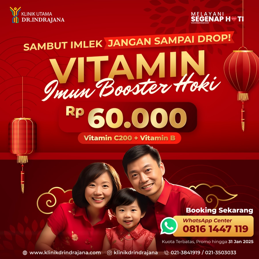 Paket Vitamin B dan C Imun Booster Imlek - Klinik Utama DR Indrajana