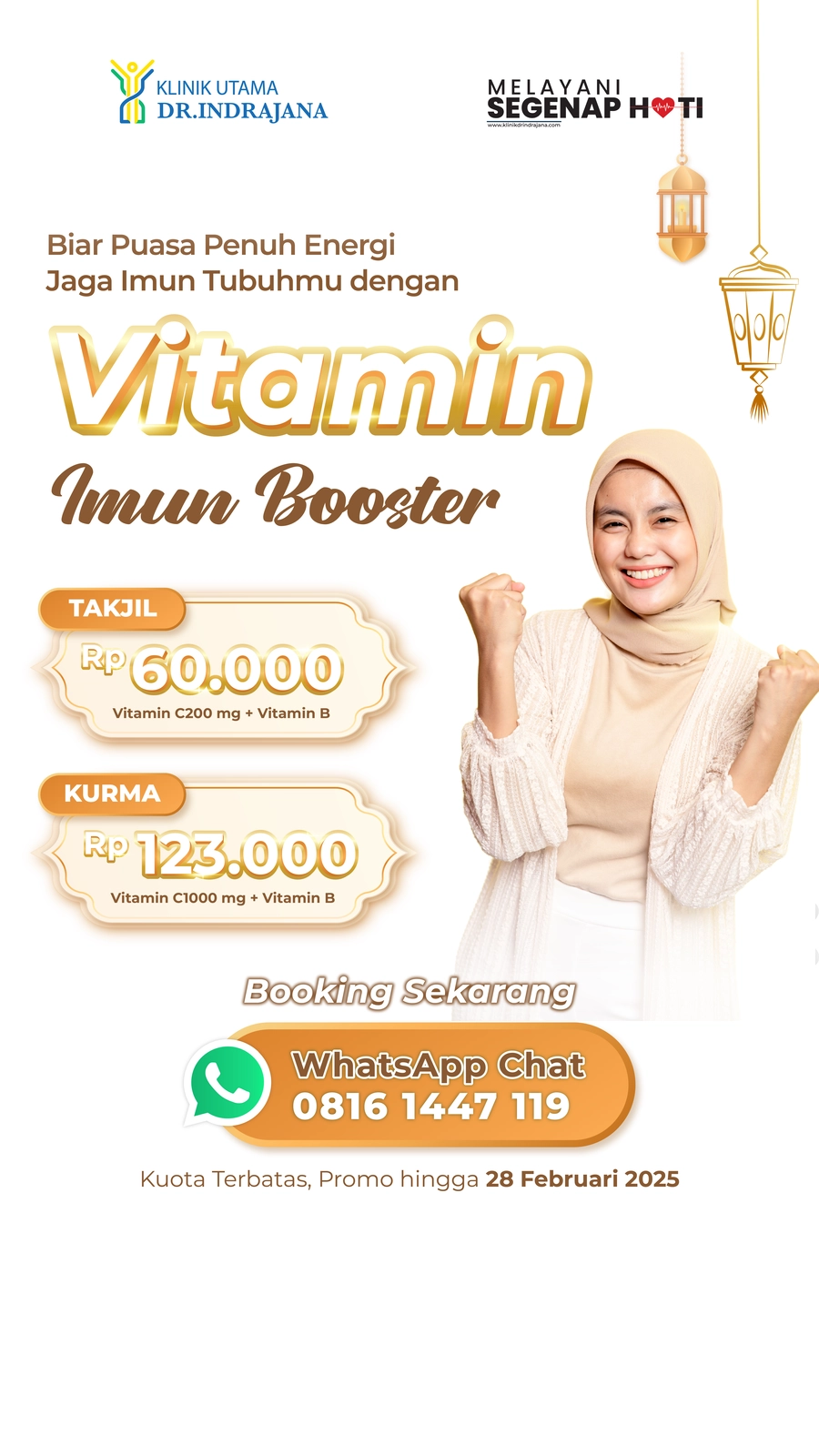 Paket Vitamin B dan C Imun Booster Sambut Ramadhan (Story) - Klinik Utama DR Indrajana