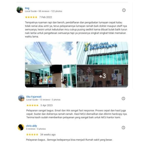 Testimoni MCU dan Klinik - Klinik Utama DR Indrajana (1)