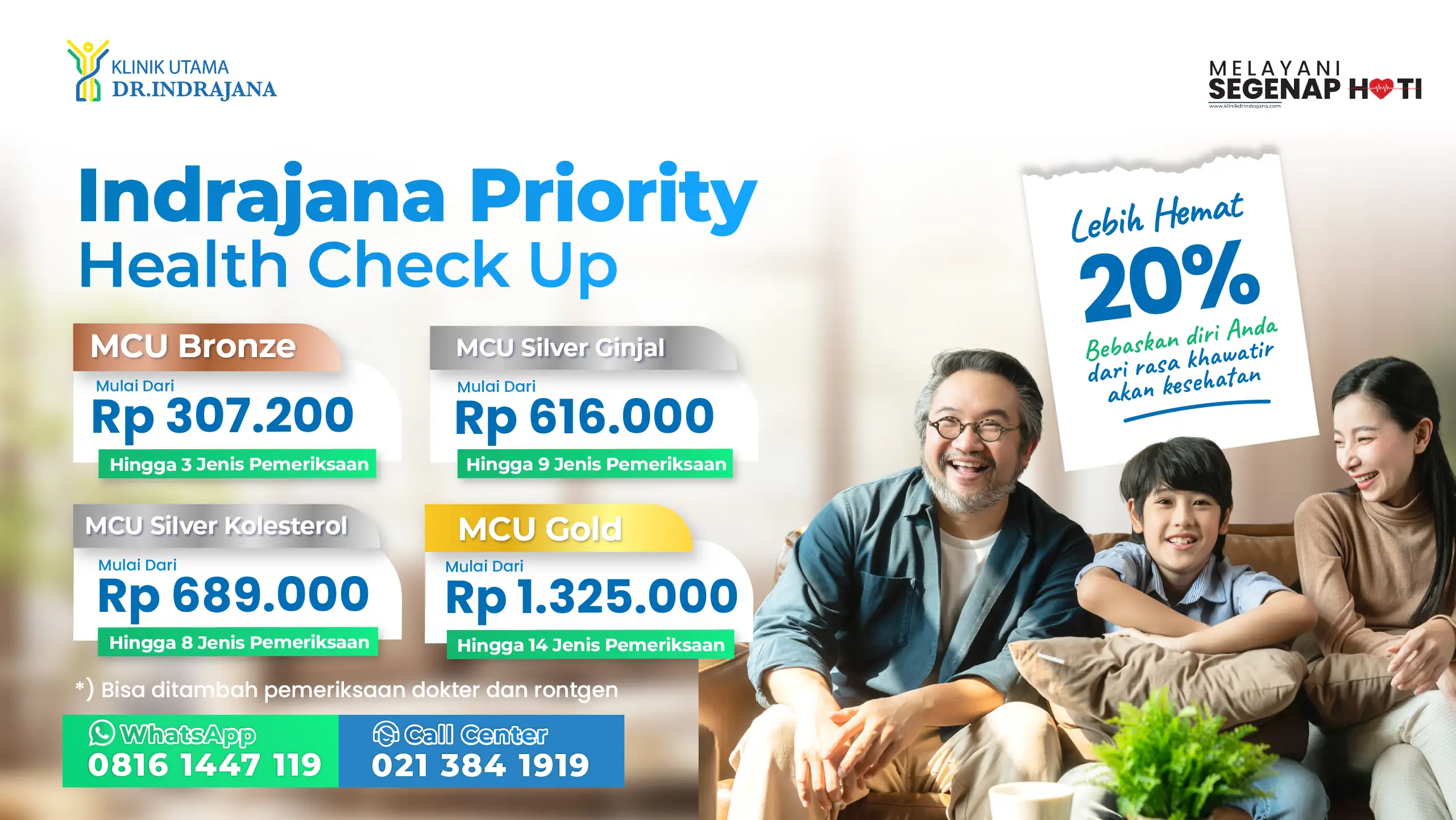 Promo Indrajana Priority Medical Check Up 2026 - Klinik Utama DR Indrajana