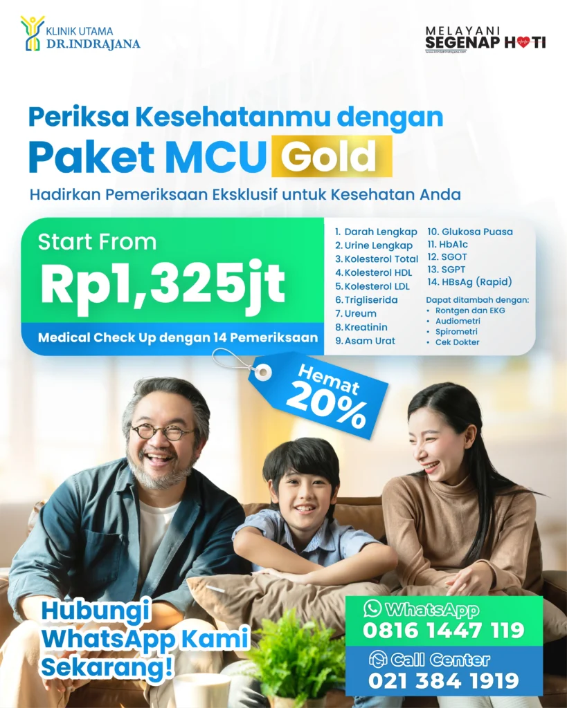 Promo MCU Klinik Utama DR Indrajana (Paket Gold)