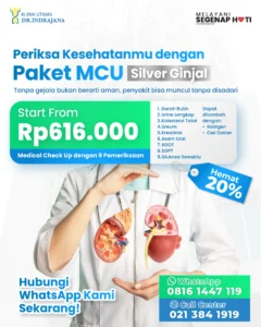 Promo MCU Klinik Utama DR Indrajana (Paket Silver Ginjal)