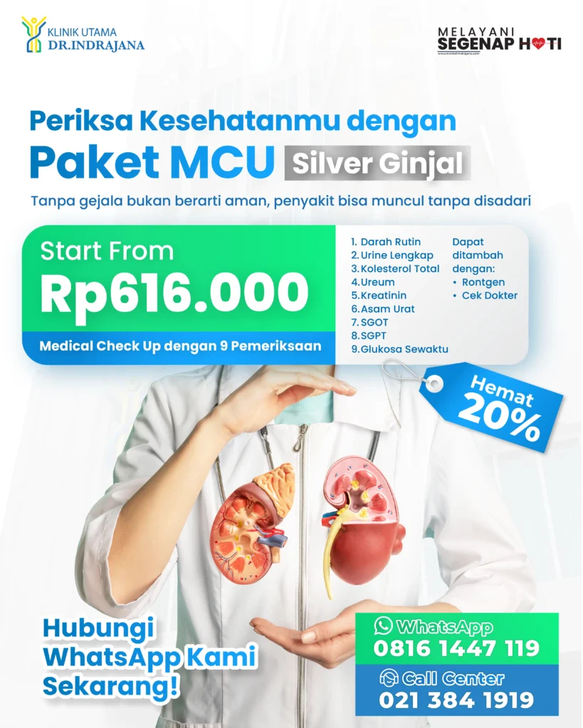 Promo MCU Klinik Utama DR Indrajana (Paket Silver Ginjal)