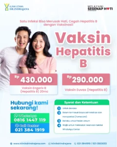 Promo 2026 Vaksin Hepatitis B- Klinik Utama DR Indrajana