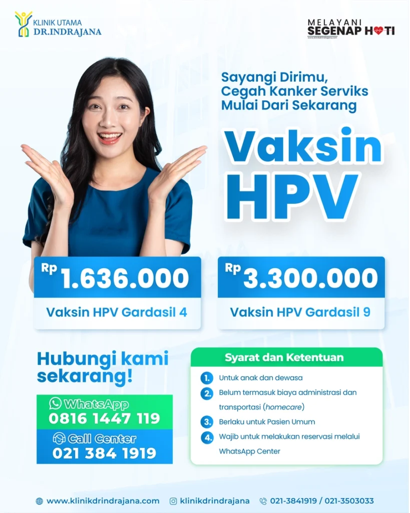 Promo Vaksin HPV - Klinik Utama DR Indrajana