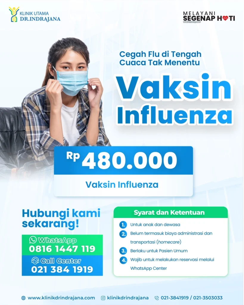 Promo Vaksin Influenza - Klinik Utama DR Indrajana