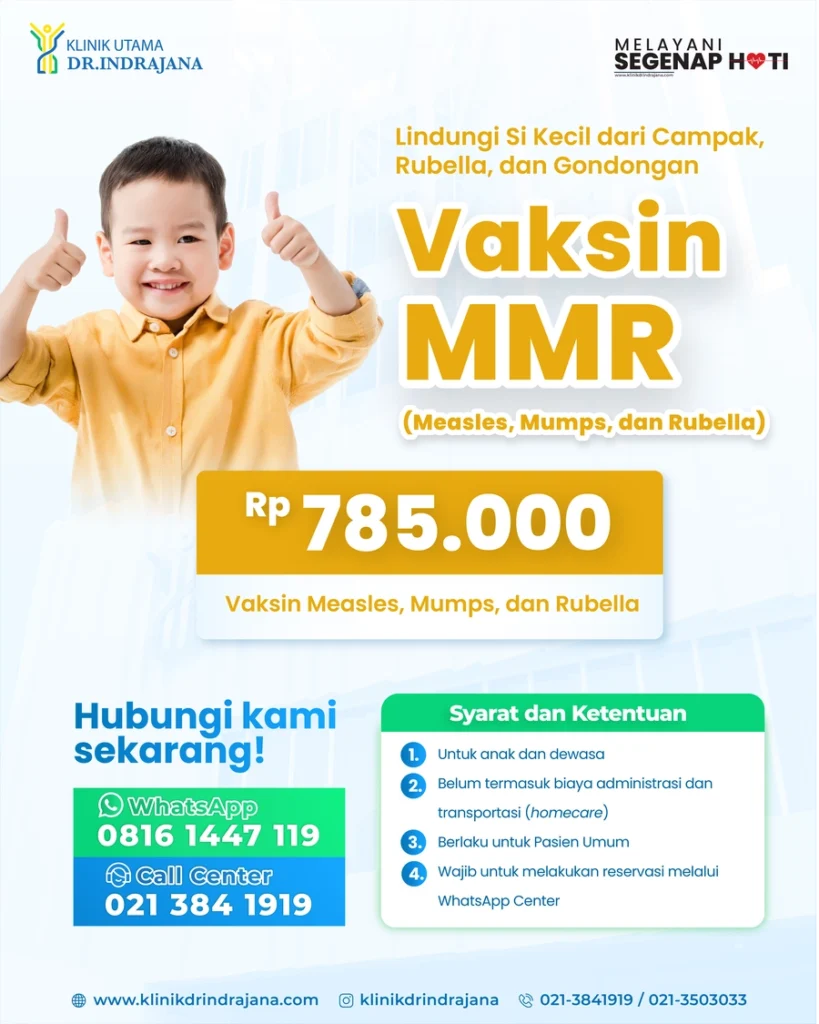 Promo Vaksin MMR - Klinik Utama DR Indrajana