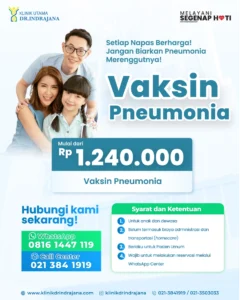 Promo Vaksin Pneumonia - Klinik Utama DR Indrajana