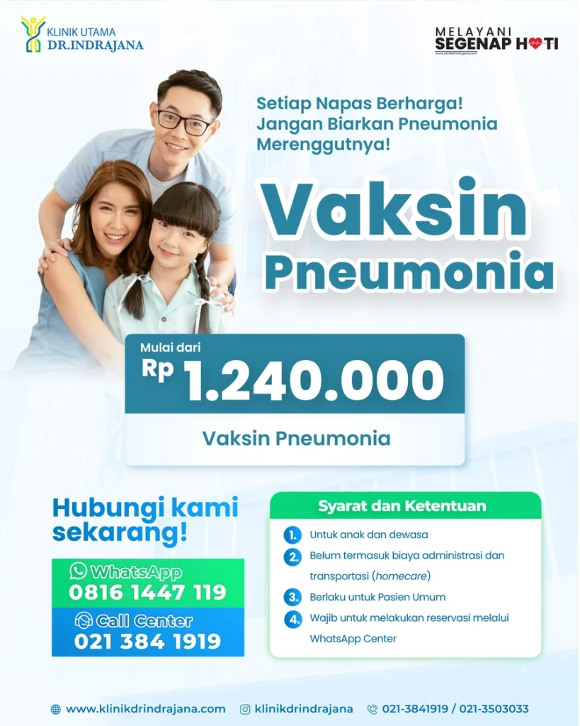 Promo Vaksin Pneumonia - Klinik Utama DR Indrajana