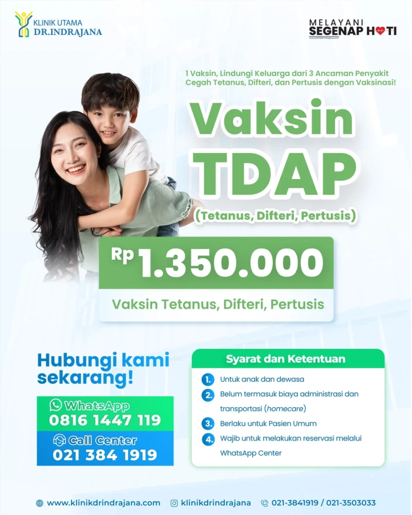 Promo Vaksin TDAP 2026 - Klinik Utama DR Indrajana