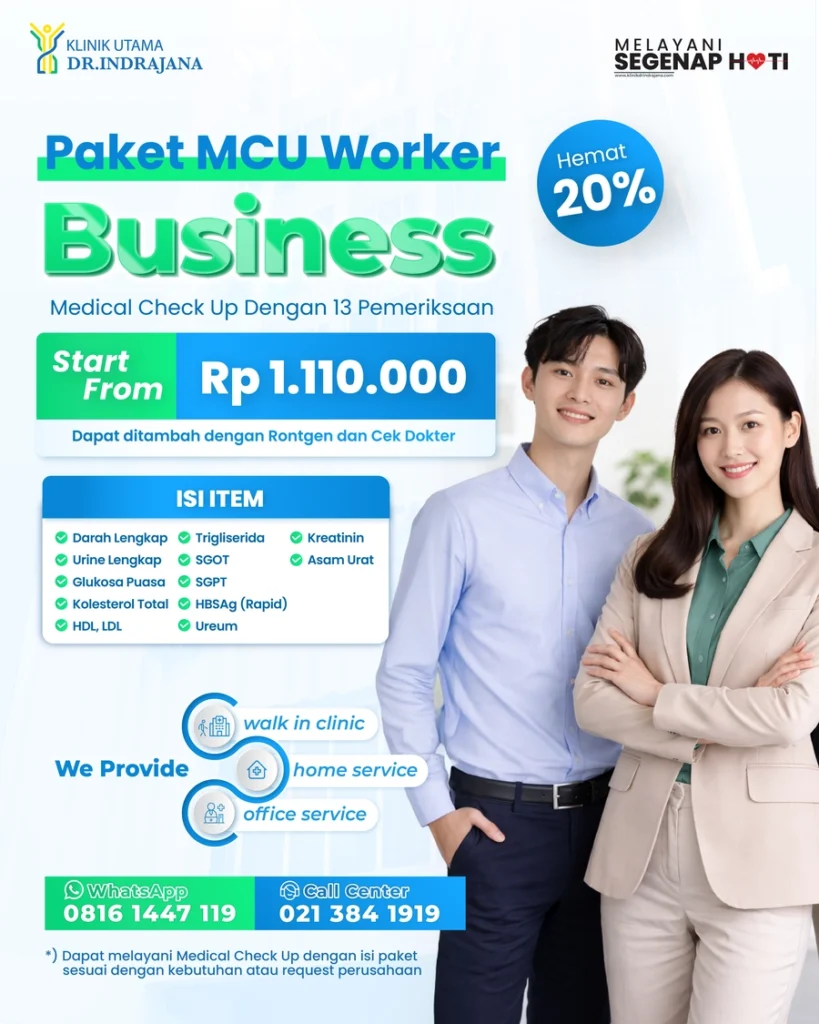 Promo MCU - Klinik Utama DR Indrajana (Paket Corporate Business