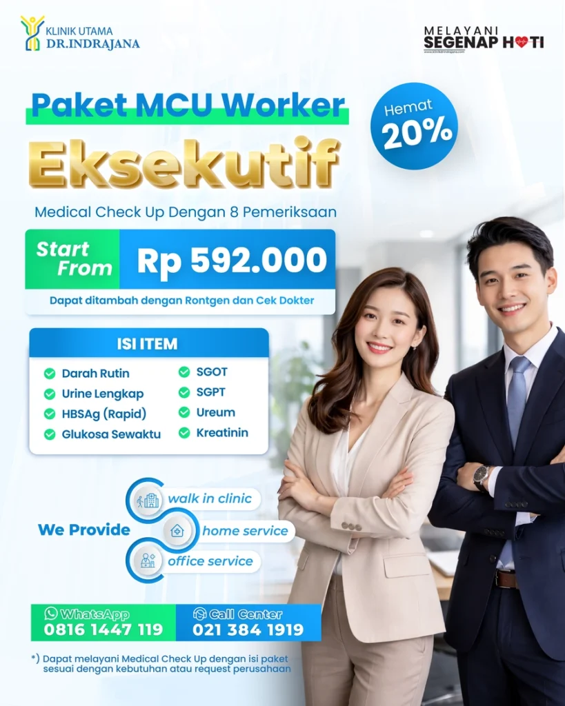 Promo MCU - Klinik Utama DR Indrajana (Paket Corporate Eksekutif)