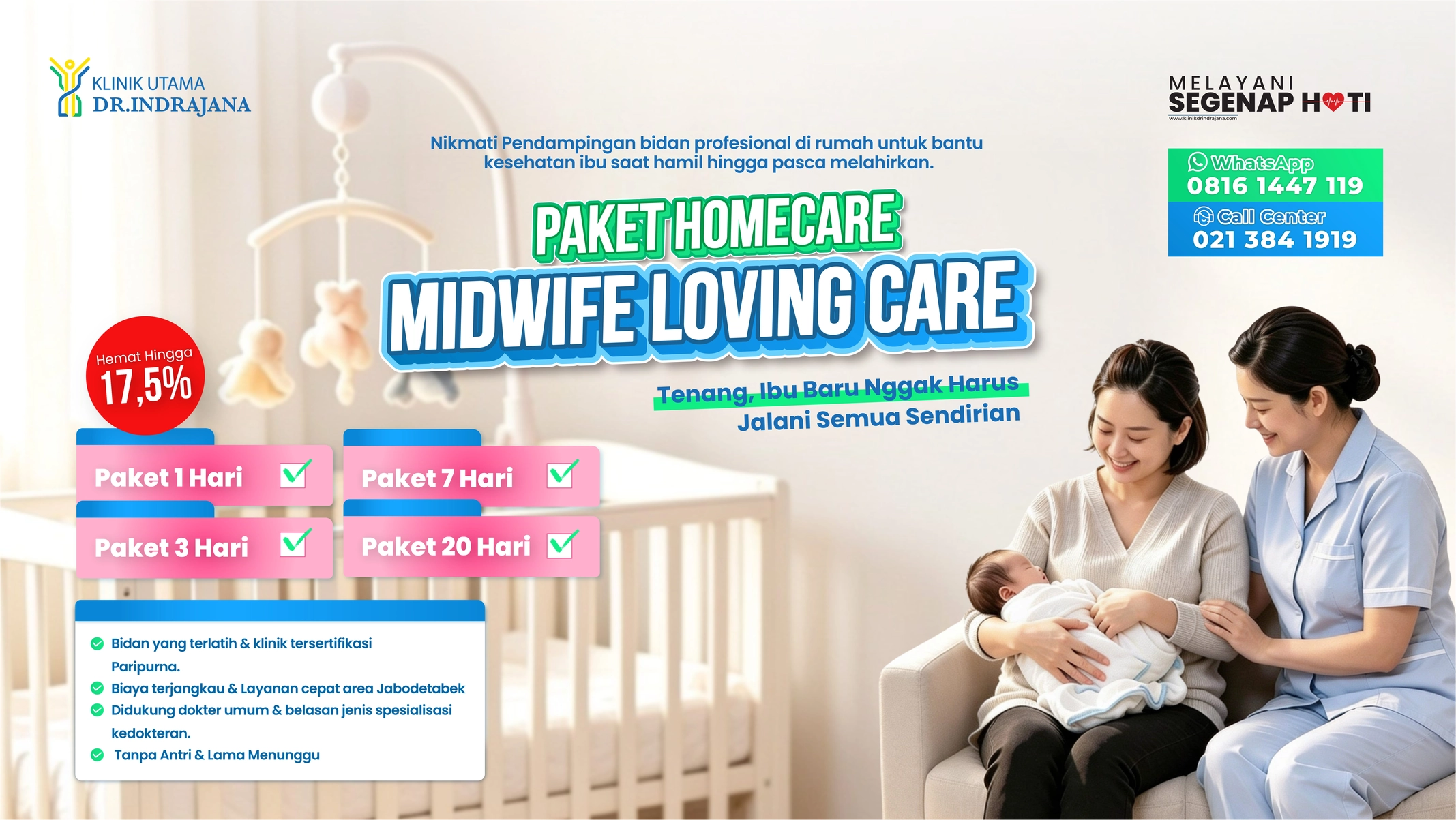 Homecare Bidan - Klinik Utama DR Indrajana