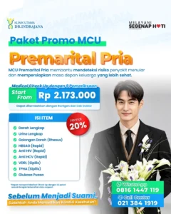 Promo Diskon Medical Check Up PraNikah Pria - Klinik Utama DR Indrajana
