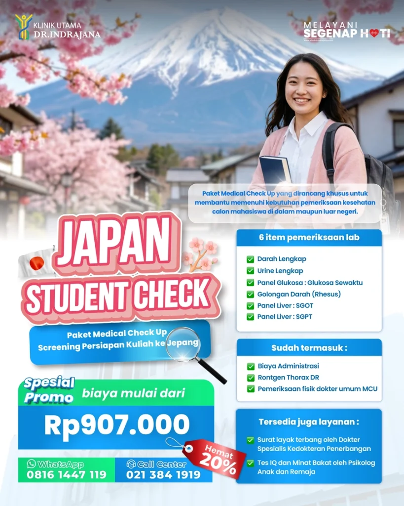 Medical Check Up Kuliah di Jepang - Feeds