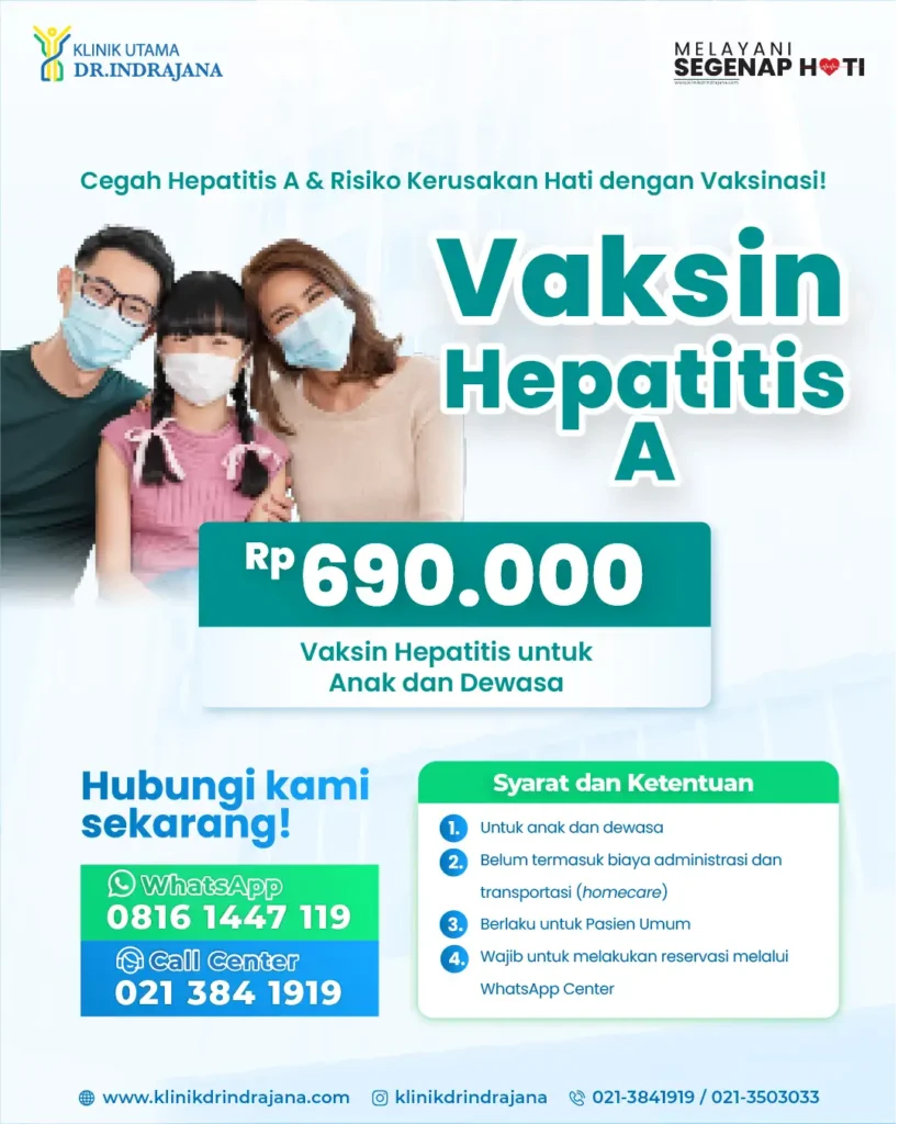 Promo Vaksin Hepatitis A - Klinik Utama DR Indrajana - 2026