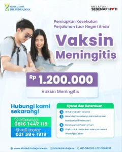 Promo Vaksin Meningitis - Klinik Utama DR Indrajana - 2026