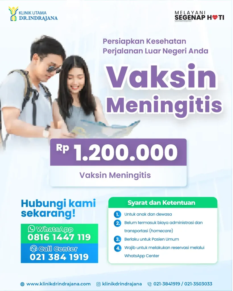 Promo Vaksin Meningitis - Klinik Utama DR Indrajana - 2026