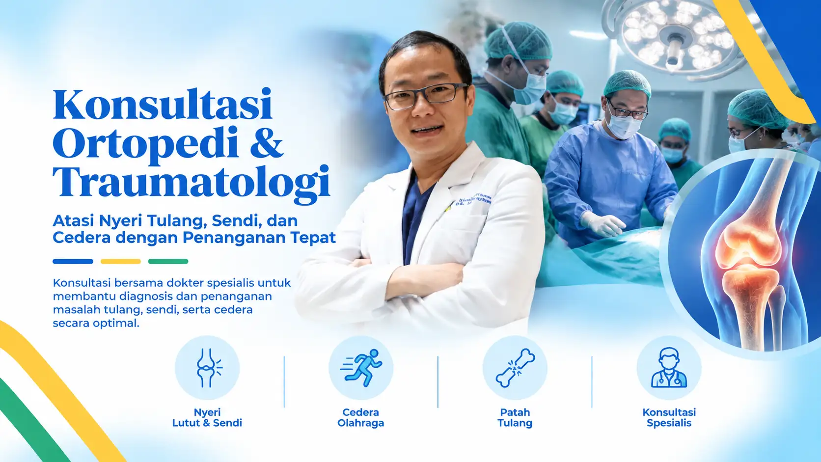 Klinik Ortopedi - Dokter Spesialis Ortopedi dan Traumatologi - Rumah Sakit DR. Indrajana