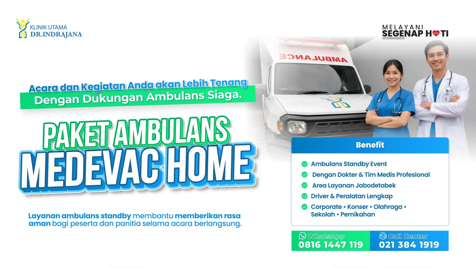 Promo Sewa Ambulans Klinik Utama DR Indrajana