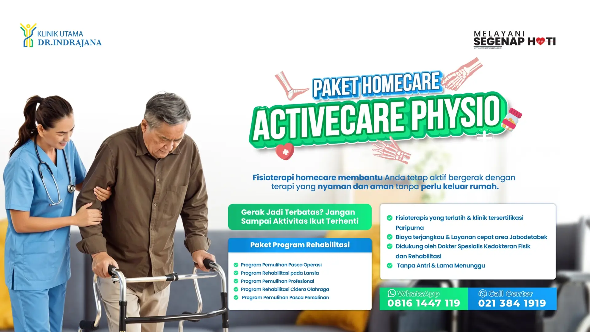 Promo Homecare Fisioterapi Klinik Utama DR Indrajana